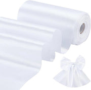 Lanterna decorativa - 30 m di lunghezza x 15 cm di larghezza - Lint satino bianco per decorazioni di Pasqua, matrimonio, San Valentino, auto, fiori, abbigliamento