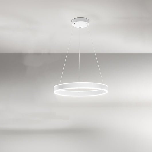 Sospensione Moderna Kirko Metallo Bianco Led 48W 3000K