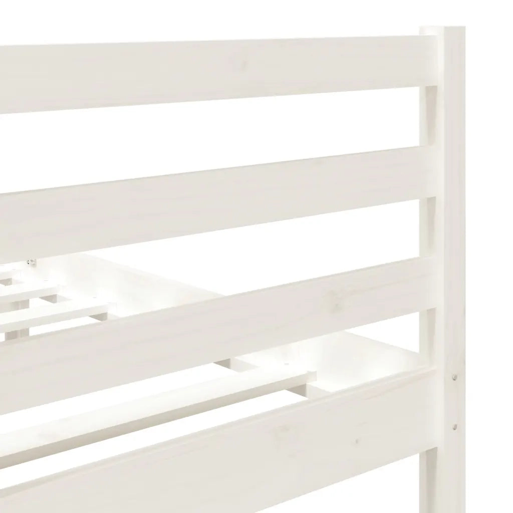 Giroletto-Struttura Letto Bianco 120x190 cm Small Double in Legno Massello 161803