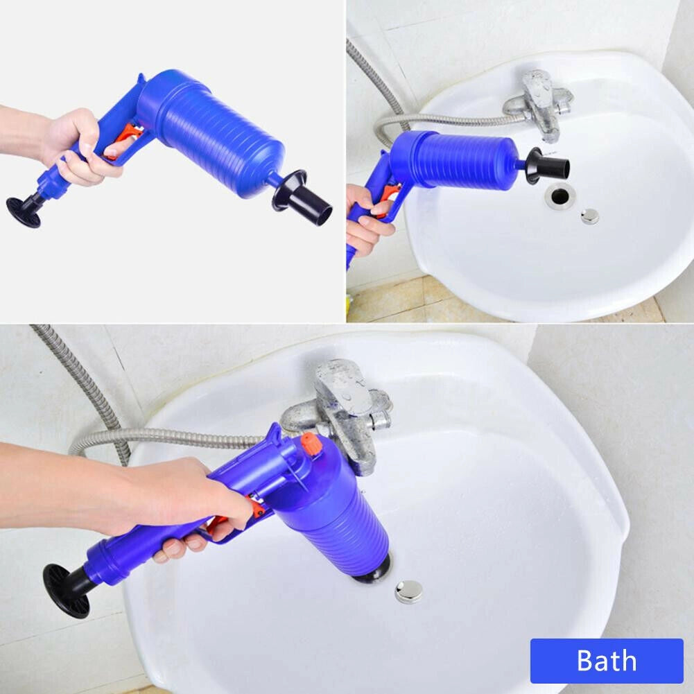 PISTOLA STURALAVANDINO A PRESSIONE POMPA LIBERA STURA TUBI LAVANDINI WC LAVABO