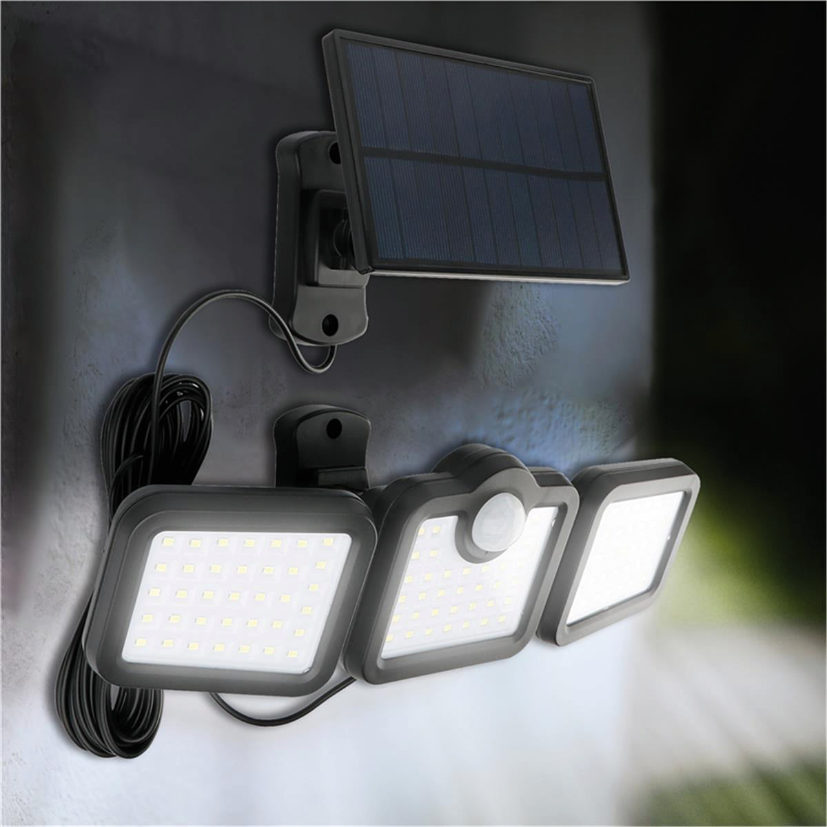 Suprema PROIETTORE SOLARE ORIENTABILE, 108 led, 10 watt, 600 lumen, luce calda