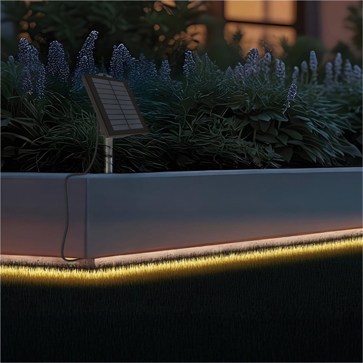 Suprema STRISCIA LED SOLARE, 2,5 watt, 60 led/mt, mt. 5 , luce calda