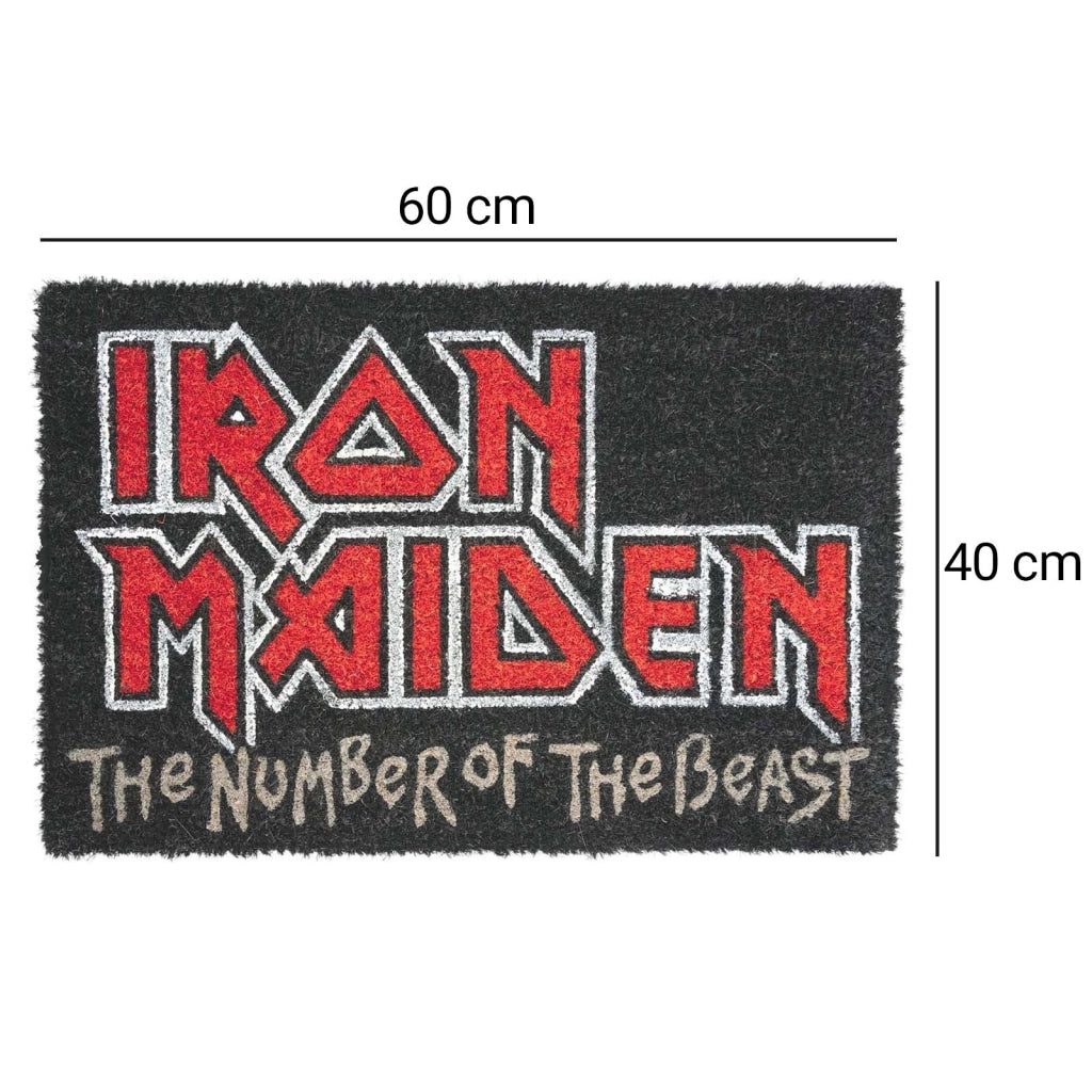 Zerbinetto Decorativo Iron Maiden The Number of the Beast Antiscivolo Nero / Rosso Inny