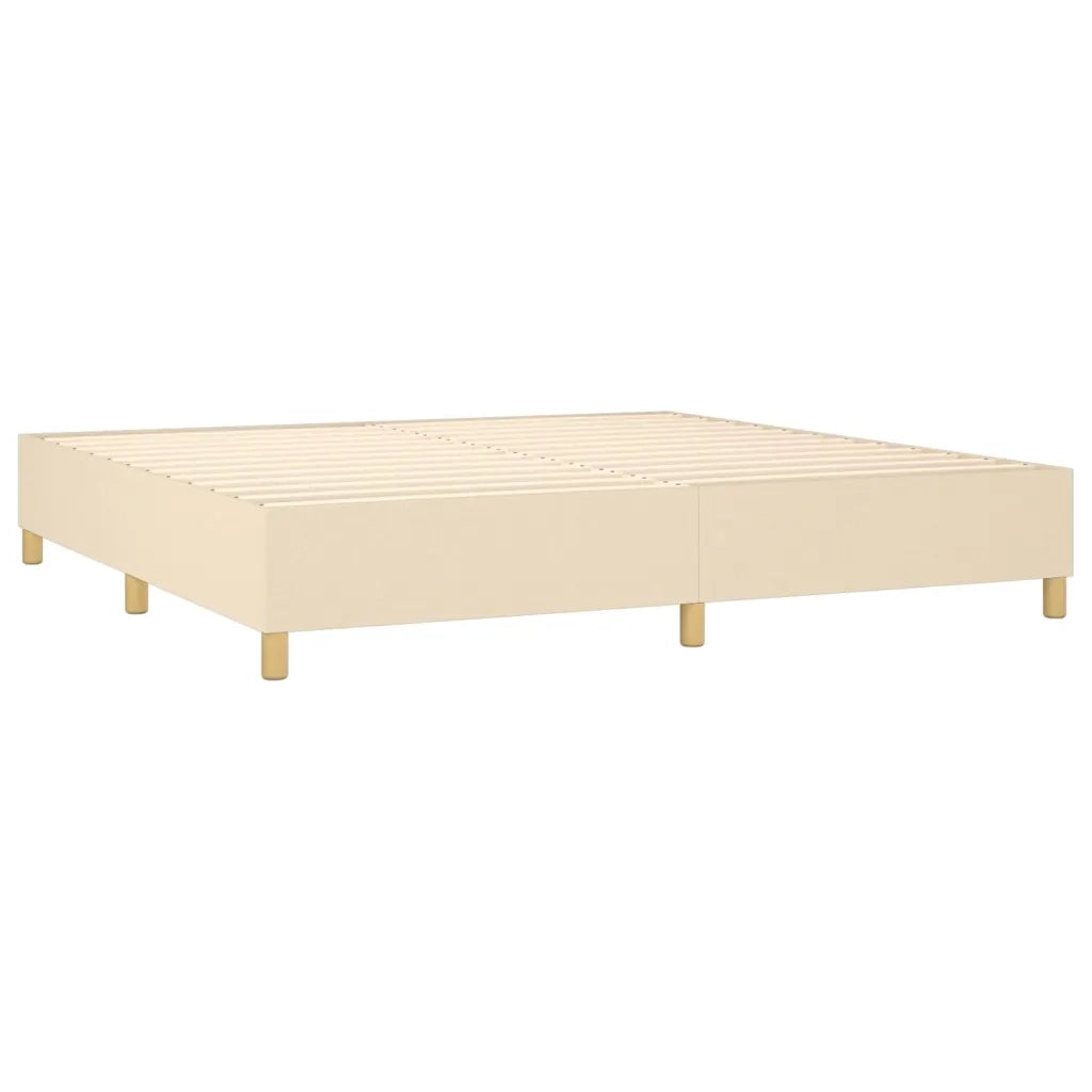 Letto a Molle Materasso e LED bianco 200x200cm in Tessuto cod mxl 61241