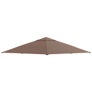 Copertura gazebo di ricambio Padiglione 2.93x2.93 m Persiana solare in poliestere in caffè ideale per giardino e patio