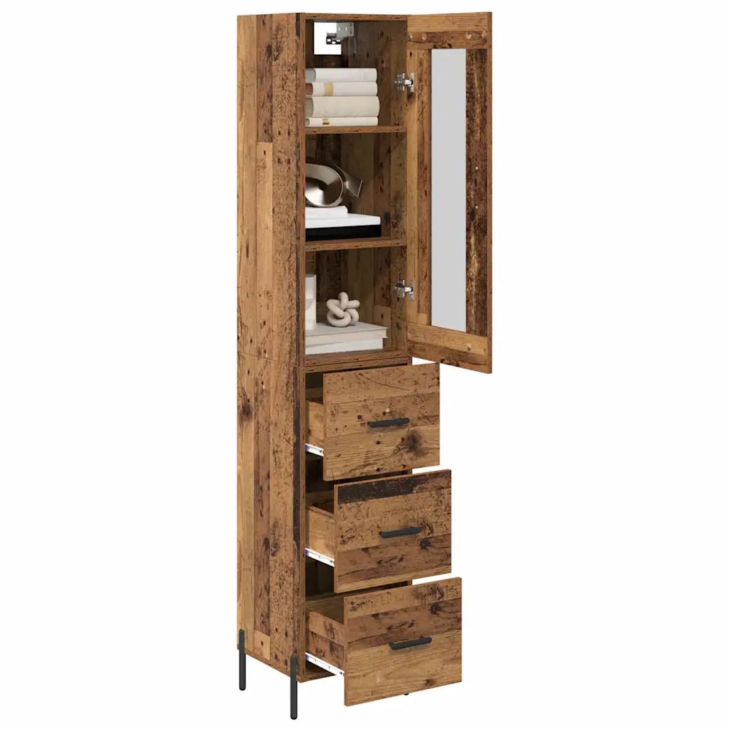Credenza Legno vecchio 34,5 x 34 x 180 cm Legno multistrato