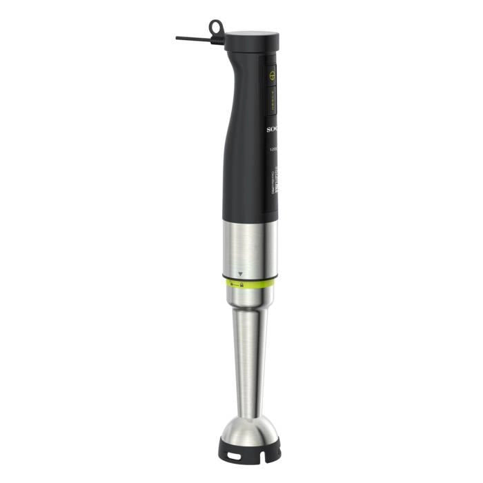 Frullatore ad immersione 1200W con 4 lame titanio, bicchiere 600ml, tritatutto 500ml, velocità variabile - SOGO
