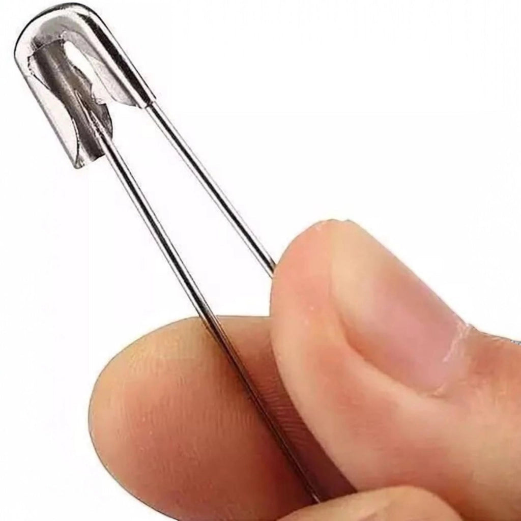 Spille da balia in acciaio inox 18 pezzi 28mm 30mm 45mm per cucito abbigliamento