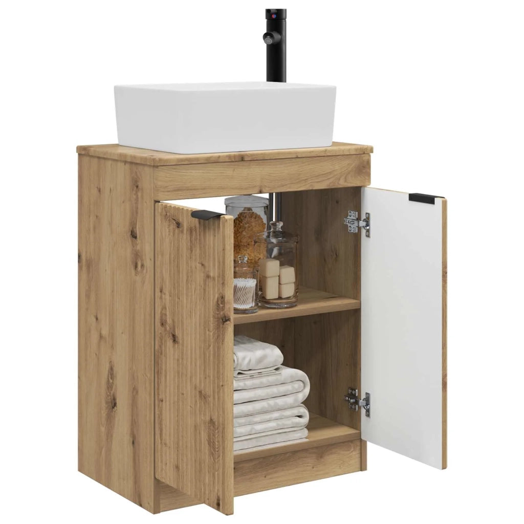 Mobile da bagno con lavabo Rovere Artigianale 54 x 35 x 83 cm 890167
