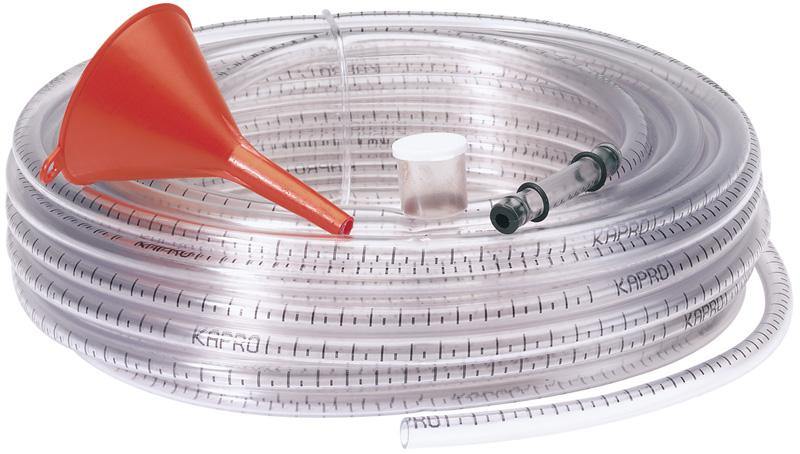 Livella di cristallo con tubo in pvc trasparente 20M + imbuto Prezzo DRAPER