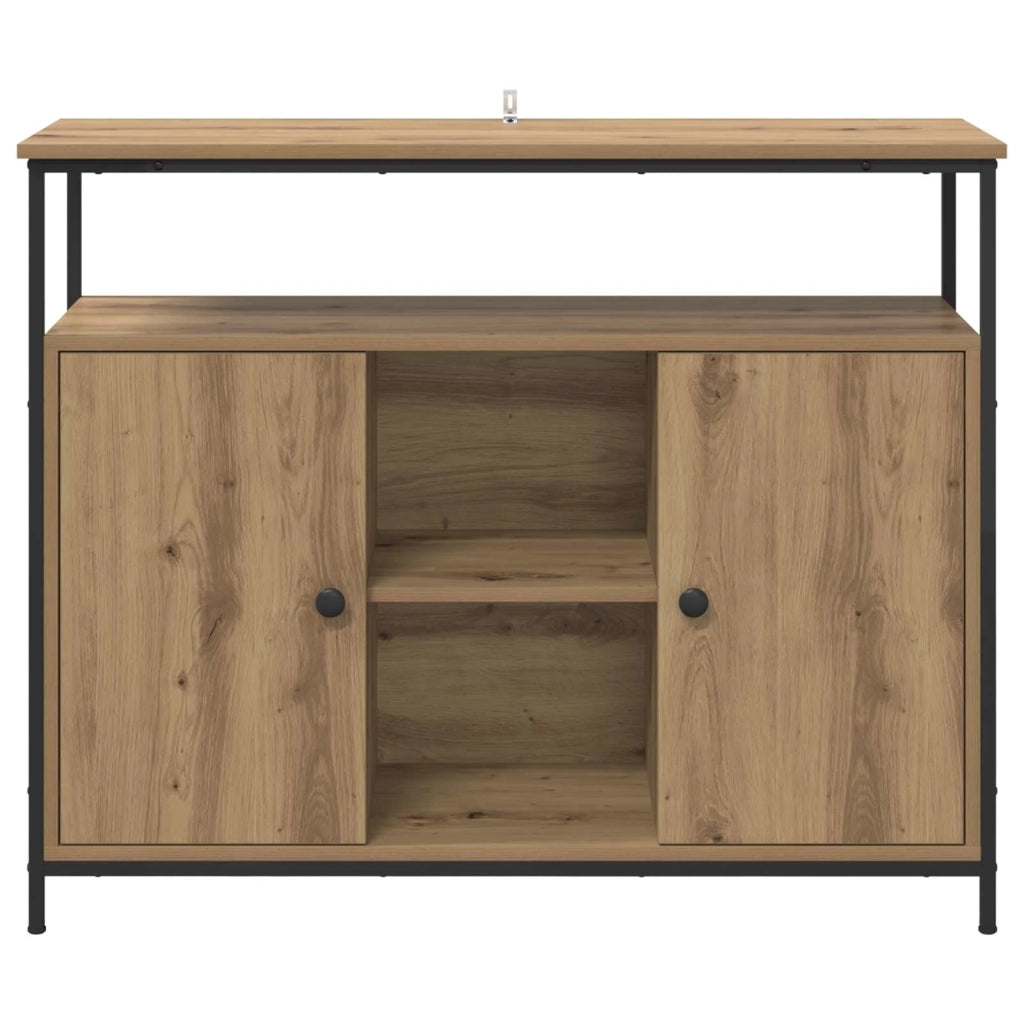Credenza | Madia | Buffet da pranzo | Armadio da pranzo Rovere artigianale 100 x 35 x 80 cm Legno multistrato