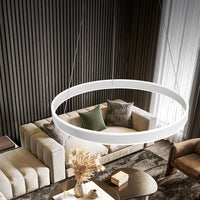 Sospensione Moderna Kirko Metallo Bianco Led 80W 3000K