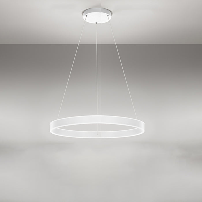 Sospensione Moderna Kirko Metallo Bianco Led 80W 3000K