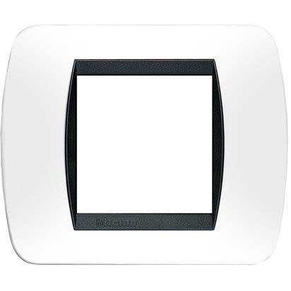 Placca 2 moduli bianco