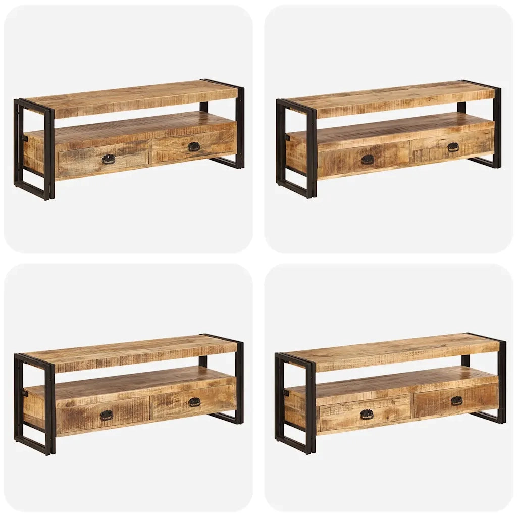 Mobile Porta TV 120x35x45 cm Legno Massello di Mango 247402