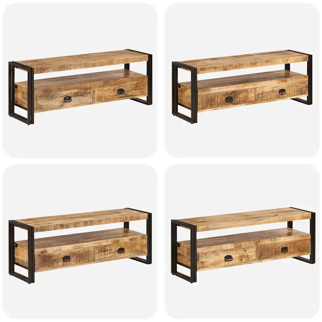 Mobile Porta TV 120x35x45 cm Legno Massello di Mango 247402