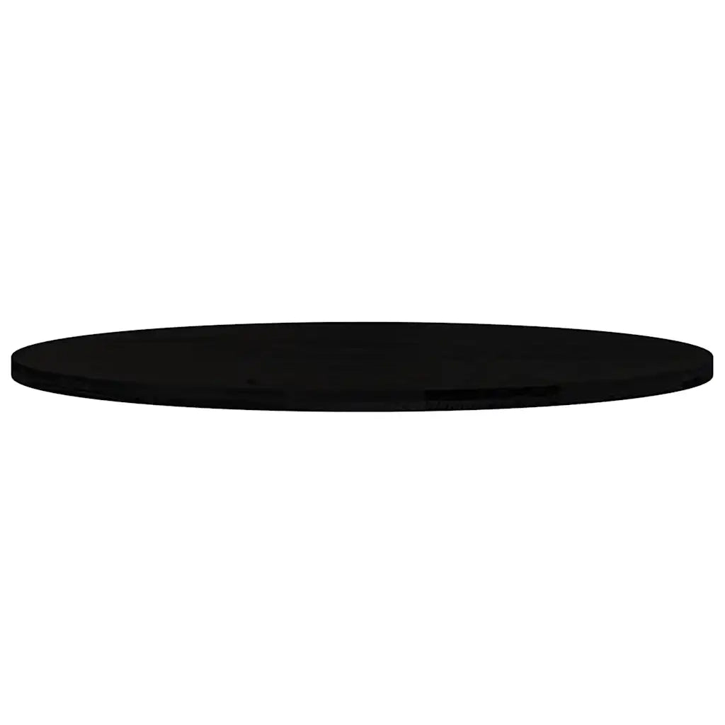 Piano Tavolo Marrone Scuro 140x60x4 cm in Rovere Massello Ovale 4009060