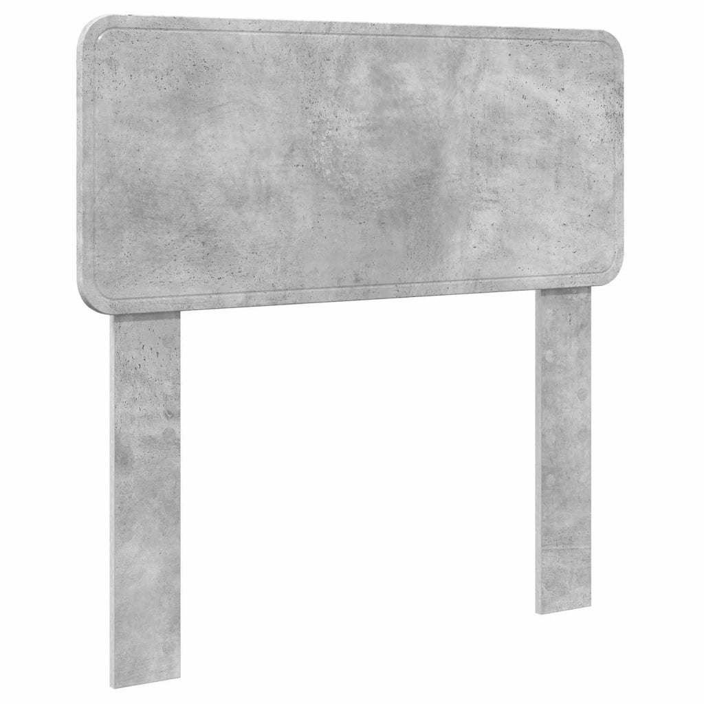 Struttura del letto con testiera-Giroletto con Testiera Grigio cemento 100 x 200 cm 656064