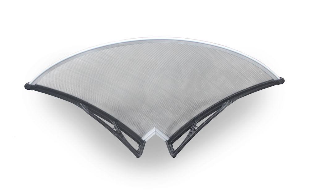 Angolo Esterno Pensilina Tettoia in Policarbonato Alveolare 80cm Tosini YYANG-E80