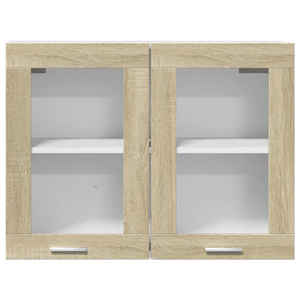 Mobile Pensile “Lyon” Vetro Rovere Sonoma 80x31x60cm 849624