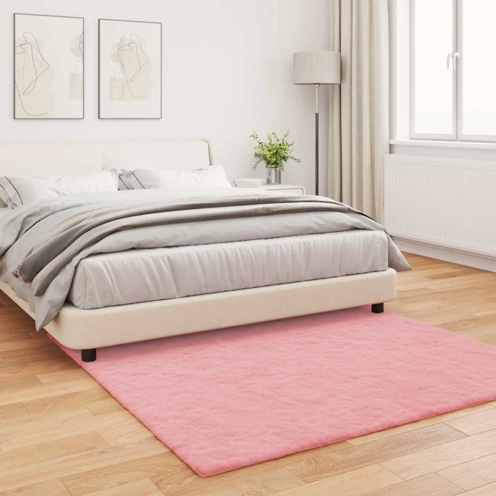 Tappeto antiscivolo in sintetica di coniglio OLITE Rosa 42021708
