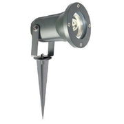 Trade Shop - Faretto Con Picchetto Per Esterno Da Giardino Con Staffa Parete Proiettore Es12 - Grigio