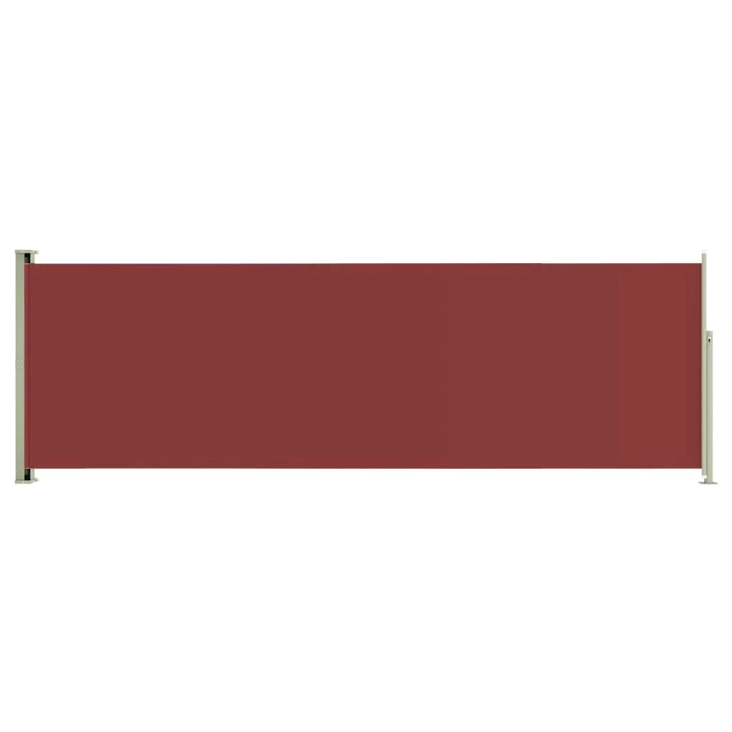Tenda da sole laterale retrattile/schermo privacy per patio giardino terrazza balcone 200 x 600 cm rosso 02_0007367