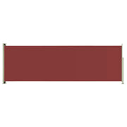 Tenda da sole laterale retrattile/schermo privacy per patio giardino terrazza balcone 200 x 600 cm rosso 02_0007367