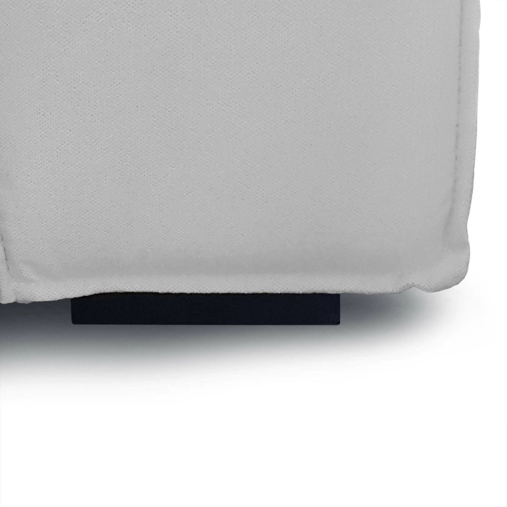 Pouf Avolasca, Pouf da salotto, 100% Made in Italy, Poltroncina relax in tessuto imbottito, Cm 80x70h43, Grigio