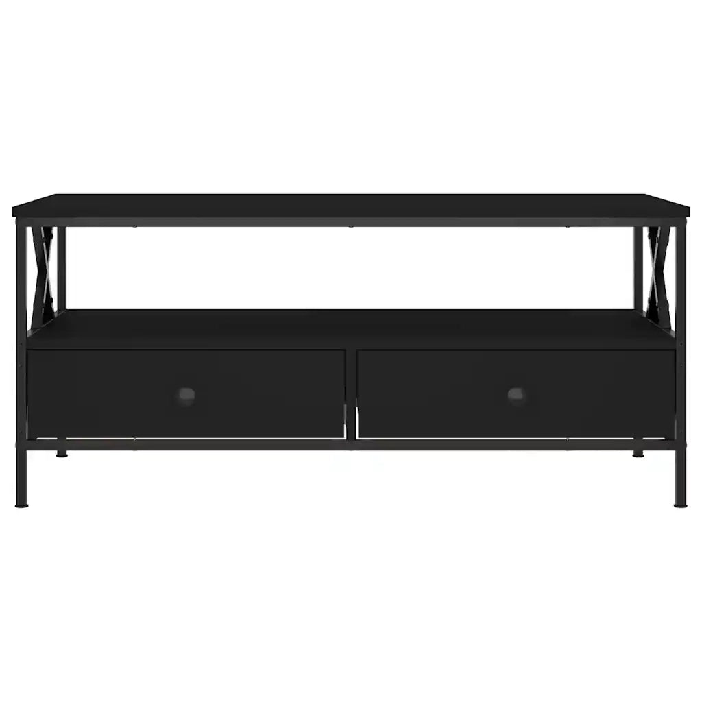 Tavolino da Salotto Nero 100x51x45 cm in Legno Multistrato 835299