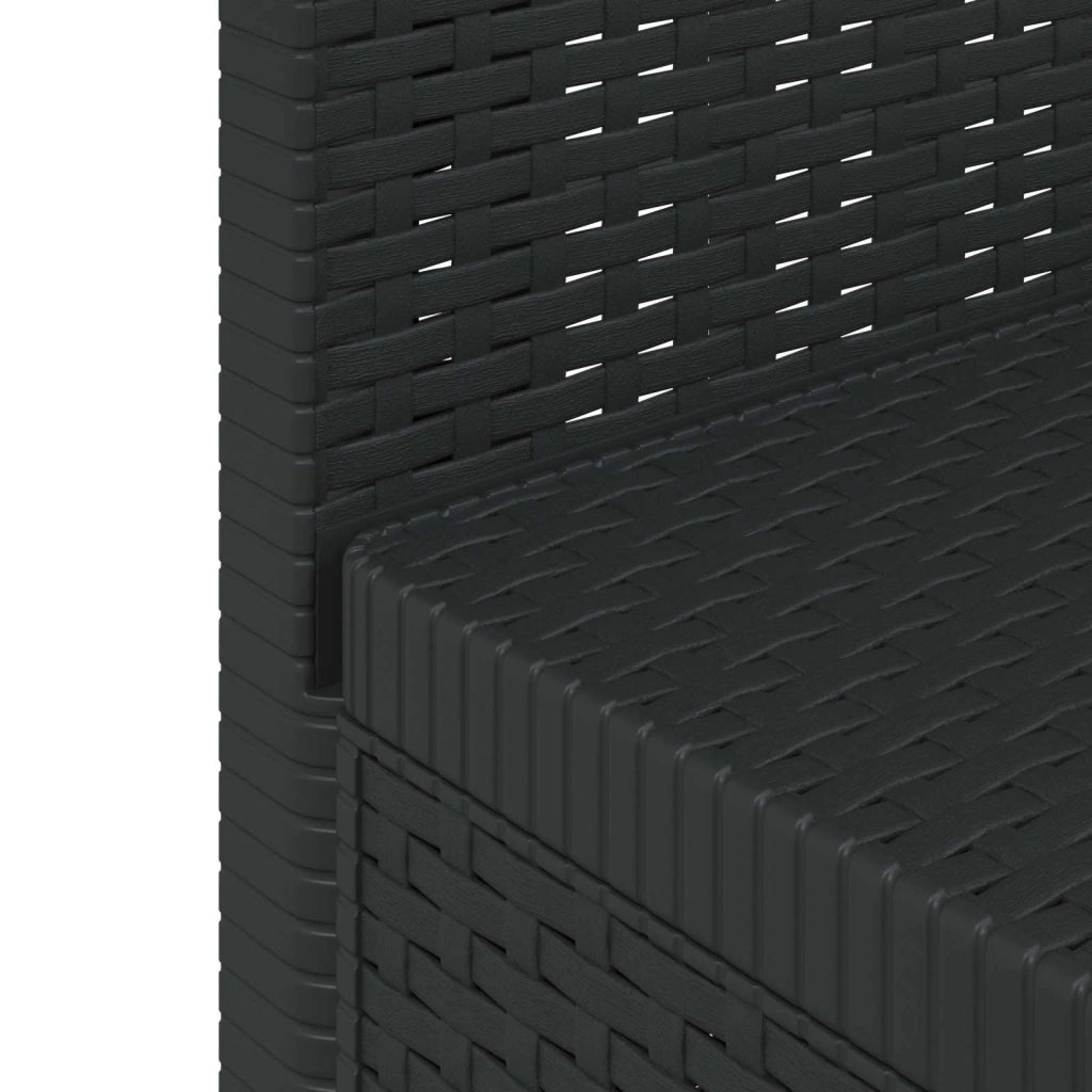 Divano da Giardino a 1 Posto Aspetto Rattan PP Antracite 8011812