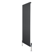 Radiatore Verticale 1600 x 560 mm con Valvole TRV Grigio Antracite