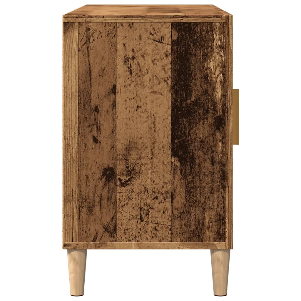 Credenza-Buffet-Armadio da cucina Legno Antico 100x36x60 cm in Legno Multistrato 502488
