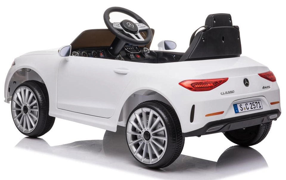 Macchina Elettrica per Bambini 12V con Licenza Mercedes CLS 350 AMG Bianca