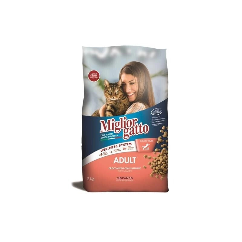 SET 3 CONFEZIONI MIGLIOR GATTO CROCCANTINI CON SALMONE 2 KG