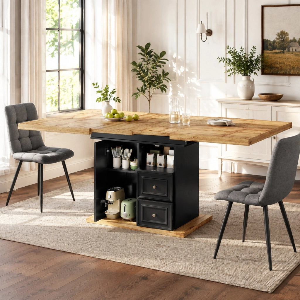 Tavolo da pranzo allungabile 110-140x80 cm in MDF