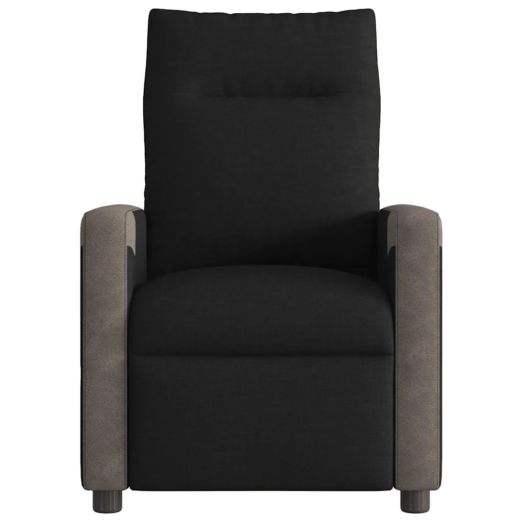 Poltrona Elettrica Reclinabile Nera in Tessuto 3324082