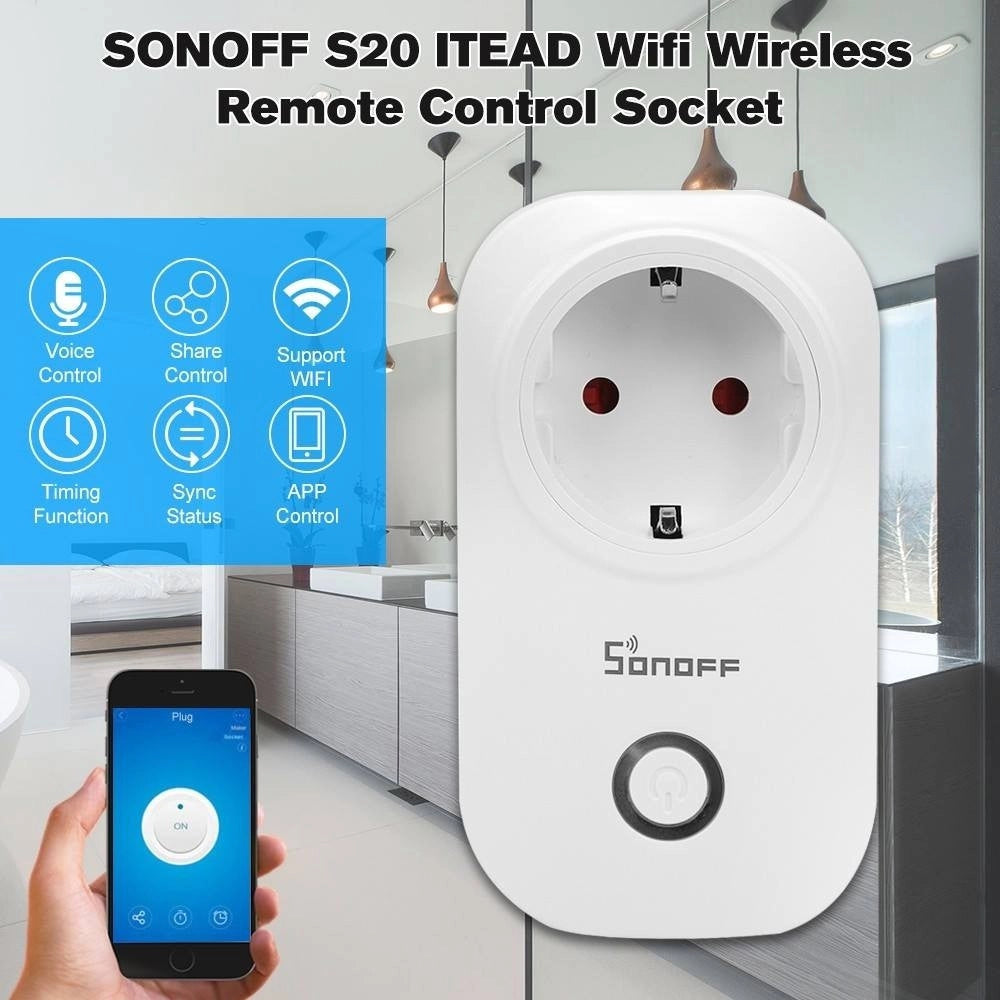 Trade Shop - Presa Di Corrente Intelligente Controllabile Con Il Wifi - Smart Power Plug -
