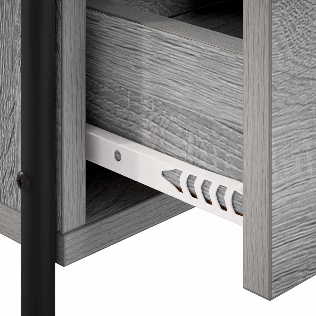 Mobiletto da Letto Appeso Sonoma grigio 40 x 30 x 50 cm 8013560