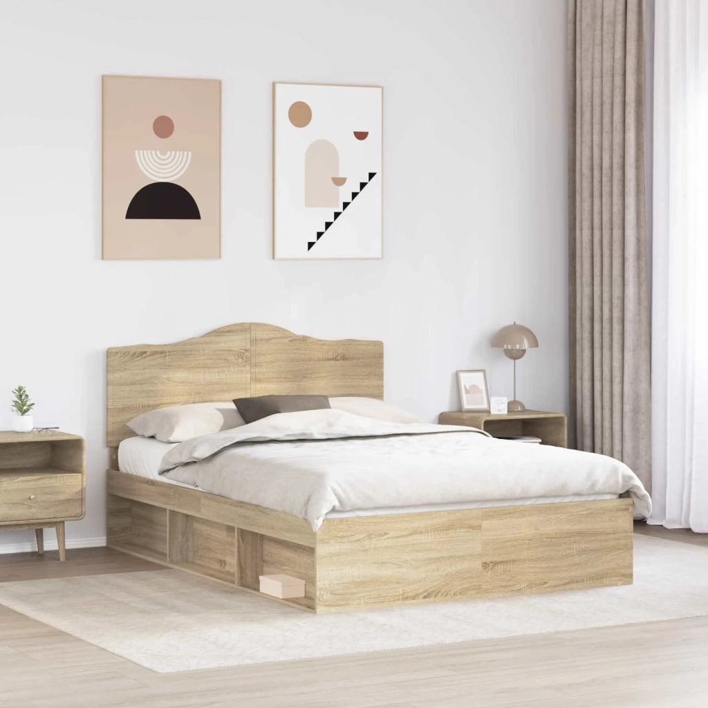 Struttura del letto Sonoma 140 x 190 cm Pino massello 3413310