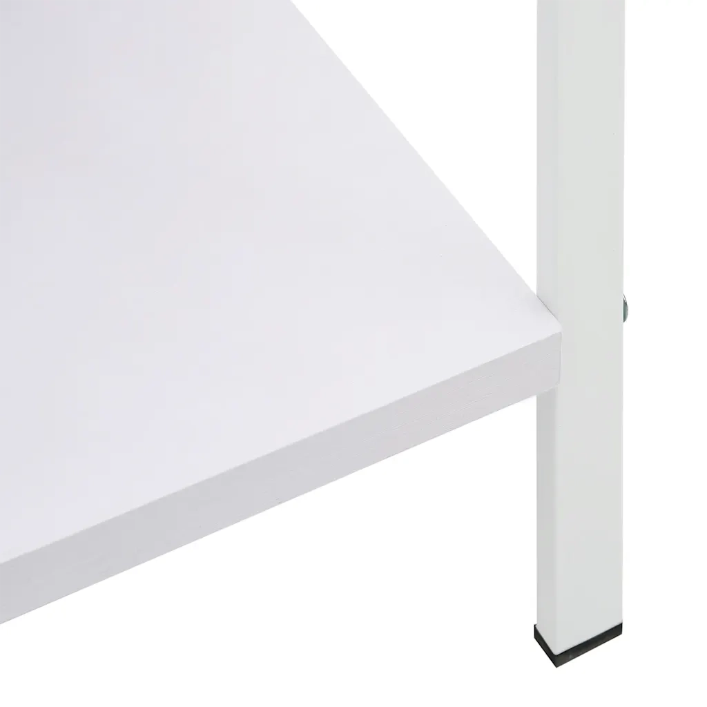Scaffale Libri 4 Ripiani Bianco 60x27,6x124,5 Legno Multistrato 288224