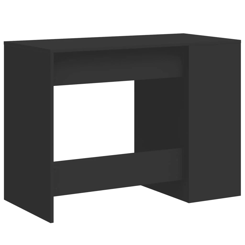 Scrivania tavolo postazione di lavoro mobile per computer studio 102 x 50 x 75 cm legno ingegnerizzato nero 02_0023893
