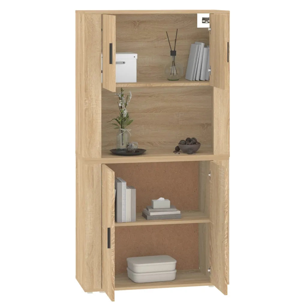 Credenza | Madia | Buffet da pranzo | Armadio da pranzo Rovere Sonoma in Legno Multistrato