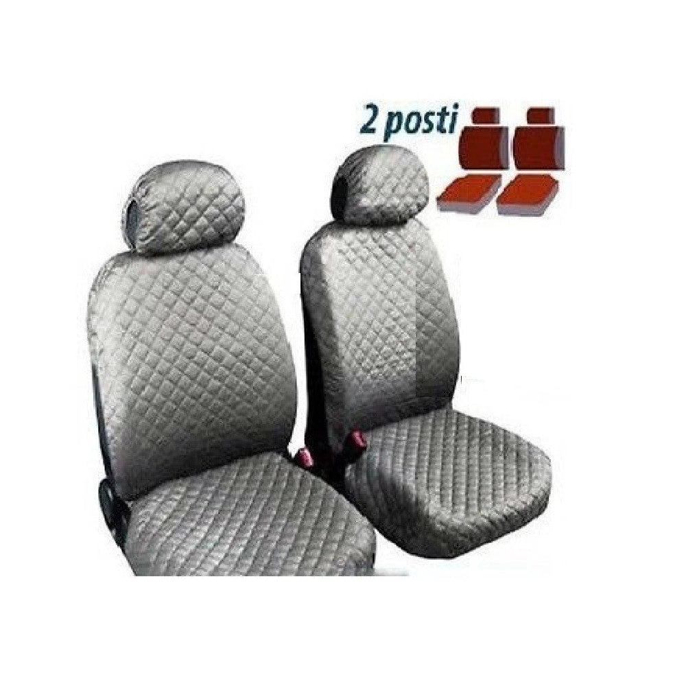 Trade Shop - Coprisedili Fodere Anteriori 2 Posti Per Auto Coppia Universali Copri Sedili -