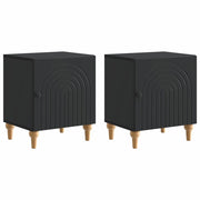 Armadio da Notte 2 pcs Nero 43 x 34,5 x 50 cm 894108