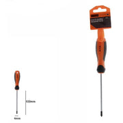 Trade Shop - Cacciavite Giravite Magnetico Punta Croce 4x100 Mm Impugnatura Ergonomica 07439 -