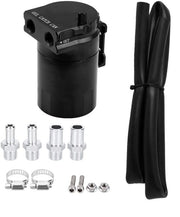 Serbatoio per olio di raffreddamento in alluminio - 300 ml - 113 x 68 mm - Nero