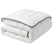 Piumino in cotone Japara bianco King Size 220 x 240 cm Biancheria da letto trapuntata per camera da letto