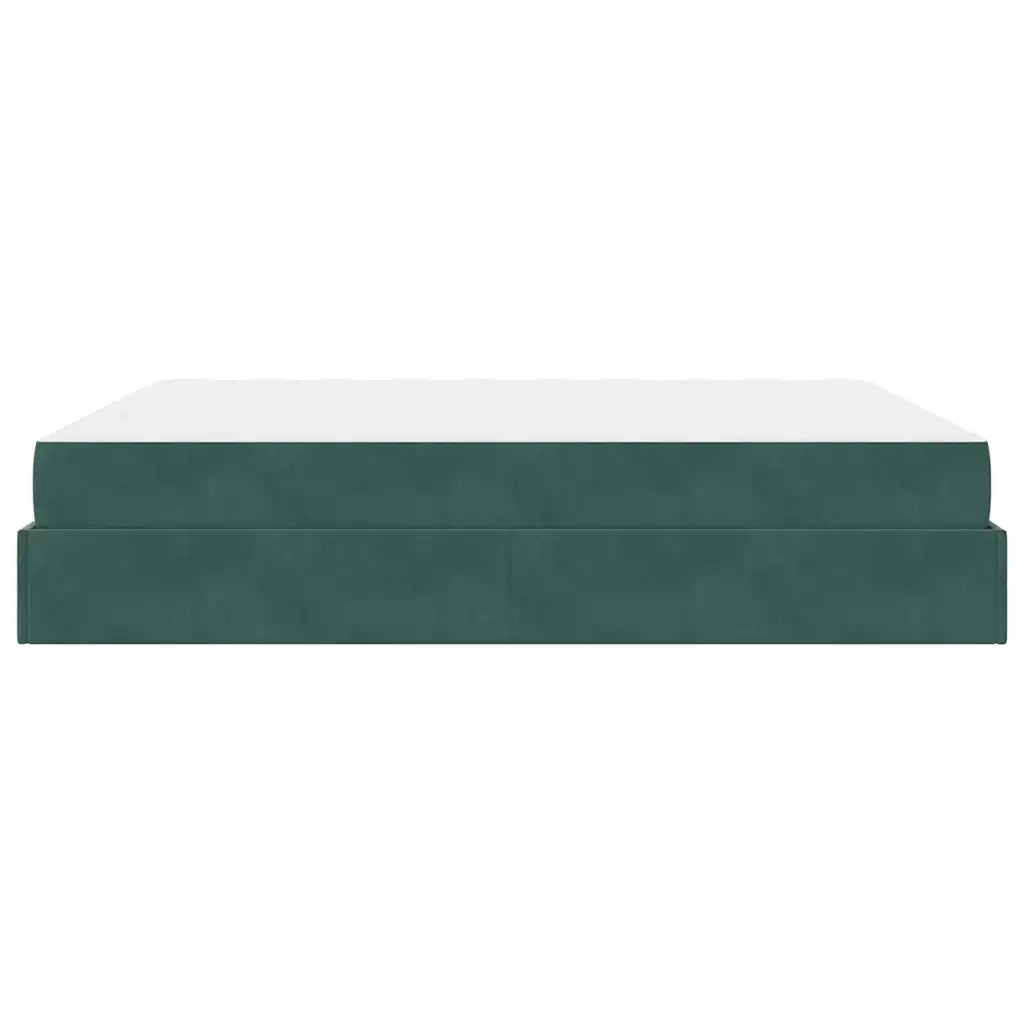 Struttura letto con materasso 2 pcs Verde Velluto 3399579