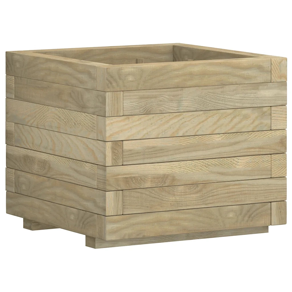 Fioriere | Cassetta per fiori | Letto Rialzato 50x50x40 cm Quadrato in Legno
